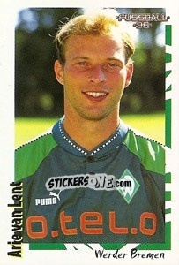 Sticker Arie van Lent - German Football Bundesliga 1997-1998 - Panini