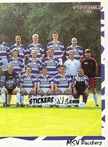 Sticker Mannschaft rechts - German Football Bundesliga 1997-1998 - Panini