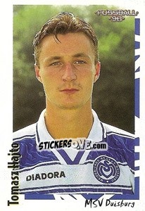 Sticker Tomasz Hajto - German Football Bundesliga 1997-1998 - Panini