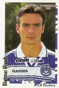 Sticker Dietmar Hirsch - German Football Bundesliga 1997-1998 - Panini