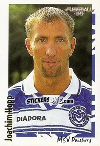 Cromo Joachim Hopp - German Football Bundesliga 1997-1998 - Panini