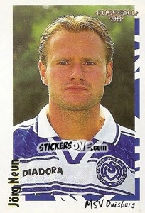 Sticker Jörg Neun - German Football Bundesliga 1997-1998 - Panini