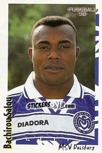 Sticker Bachirou Salou - German Football Bundesliga 1997-1998 - Panini