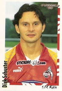 Sticker Dirk Schuster - German Football Bundesliga 1997-1998 - Panini