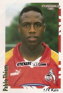 Cromo Pablo Thiam - German Football Bundesliga 1997-1998 - Panini