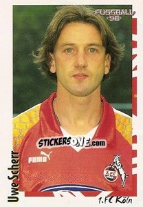 Cromo Uwe Scherr - German Football Bundesliga 1997-1998 - Panini