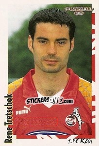 Cromo Rene Tretschok - German Football Bundesliga 1997-1998 - Panini
