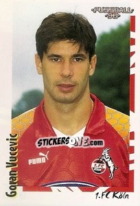 Sticker Goran Vucevic - German Football Bundesliga 1997-1998 - Panini