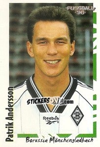 Cromo Patrik Andersson - German Football Bundesliga 1997-1998 - Panini