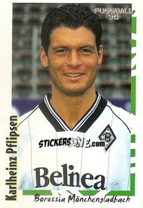 Sticker Karlheinz Pflipsen - German Football Bundesliga 1997-1998 - Panini