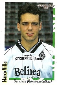 Cromo Marco Villa - German Football Bundesliga 1997-1998 - Panini