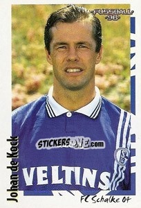 Figurina Johan de Kock - German Football Bundesliga 1997-1998 - Panini