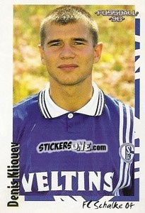 Sticker Denis Kliouev - German Football Bundesliga 1997-1998 - Panini