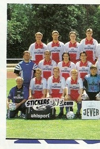 Sticker Mannschaft links - German Football Bundesliga 1997-1998 - Panini