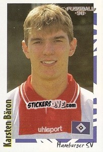 Sticker Karsten Bäron - German Football Bundesliga 1997-1998 - Panini