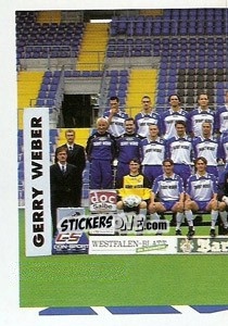 Sticker Mannschaft links - German Football Bundesliga 1997-1998 n. 355 - Panini