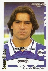 Cromo Sonny Silooy - German Football Bundesliga 1997-1998 - Panini