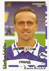 Sticker Günther Schäfer - German Football Bundesliga 1997-1998 n. 366 - Panini