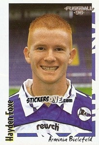 Sticker Hayden Foxe - German Football Bundesliga 1997-1998 n. 368 - Panini