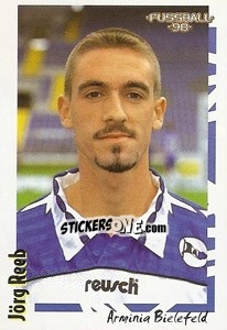 Sticker Jörg Reeb - German Football Bundesliga 1997-1998 n. 373 - Panini