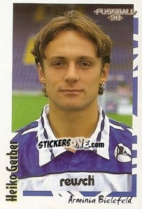 Sticker Heiko Gerber - German Football Bundesliga 1997-1998 - Panini