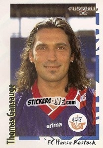 Sticker Thomas Gansauge - German Football Bundesliga 1997-1998 - Panini