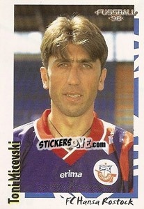 Cromo Toni Micevski - German Football Bundesliga 1997-1998 - Panini