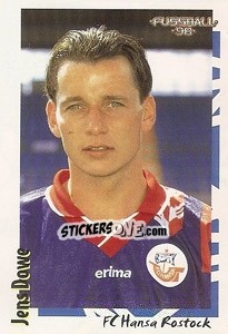 Sticker Jens Dowe - German Football Bundesliga 1997-1998 - Panini