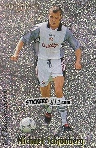 Sticker Michael Schjönberg - German Football Bundesliga 1997-1998 - Panini