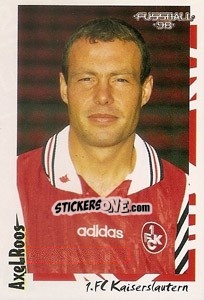 Sticker Axel Roos - German Football Bundesliga 1997-1998 - Panini