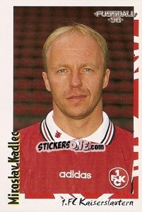Cromo Miroslav Kadlec - German Football Bundesliga 1997-1998 - Panini