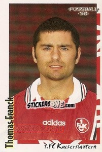 Sticker Thomas Franck - German Football Bundesliga 1997-1998 - Panini