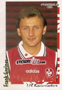 Cromo Frank Greiner - German Football Bundesliga 1997-1998 - Panini