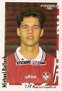 Sticker Michael Ballack - German Football Bundesliga 1997-1998 - Panini