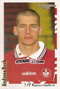 Cromo Andreas Buck - German Football Bundesliga 1997-1998 - Panini