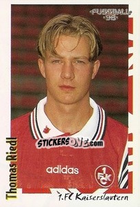 Sticker Rhomas Riedl - German Football Bundesliga 1997-1998 - Panini