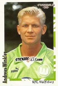 Cromo Andreas Winkler - German Football Bundesliga 1997-1998 - Panini