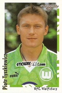 Sticker Piotr Tyszkiewicz - German Football Bundesliga 1997-1998 - Panini