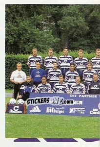 Sticker Mannschaft links - German Football Bundesliga 1997-1998 - Panini