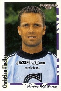 Sticker Christian Fiedler - German Football Bundesliga 1997-1998 - Panini