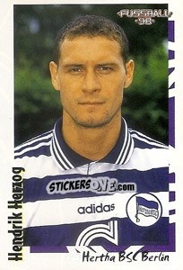 Cromo Hendrik Herzog - German Football Bundesliga 1997-1998 - Panini