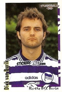 Sticker Dick van Burik - German Football Bundesliga 1997-1998 - Panini