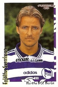 Sticker Eyjölfur Sverrisson - German Football Bundesliga 1997-1998 - Panini