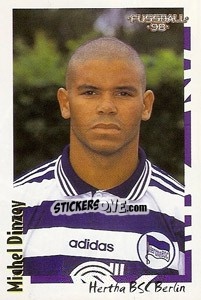 Sticker Michael Dinzey - German Football Bundesliga 1997-1998 - Panini