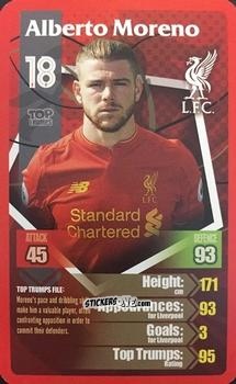 Figurina Alberto Moreno - Liverpool 2016-2017
 n. 23 - Top Trumps
