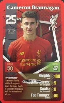Sticker Cameron Brannagan - Liverpool 2016-2017
 n. 2 - Top Trumps