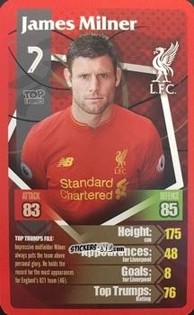 Sticker James Milner - Liverpool 2016-2017
 n. 22 - Top Trumps