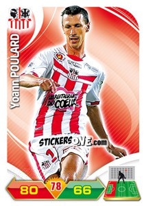 Sticker Yoann Poulard - FOOT 2012-2013. Adrenalyn XL n. 4 - Panini