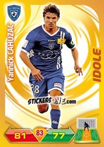 Sticker Yannick Cahuzac - FOOT 2012-2013. Adrenalyn XL - Panini