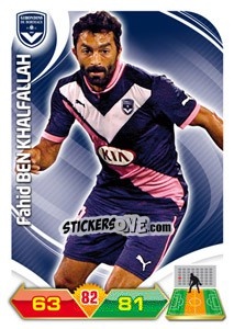 Sticker Fahid Ben Khalfallah - FOOT 2012-2013. Adrenalyn XL n. 38 - Panini